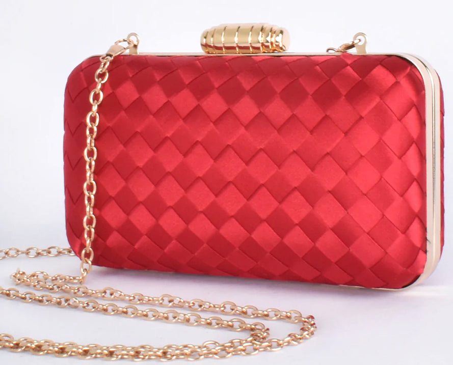 Adorne Ladies Aurelia Satin Plait Structured Case