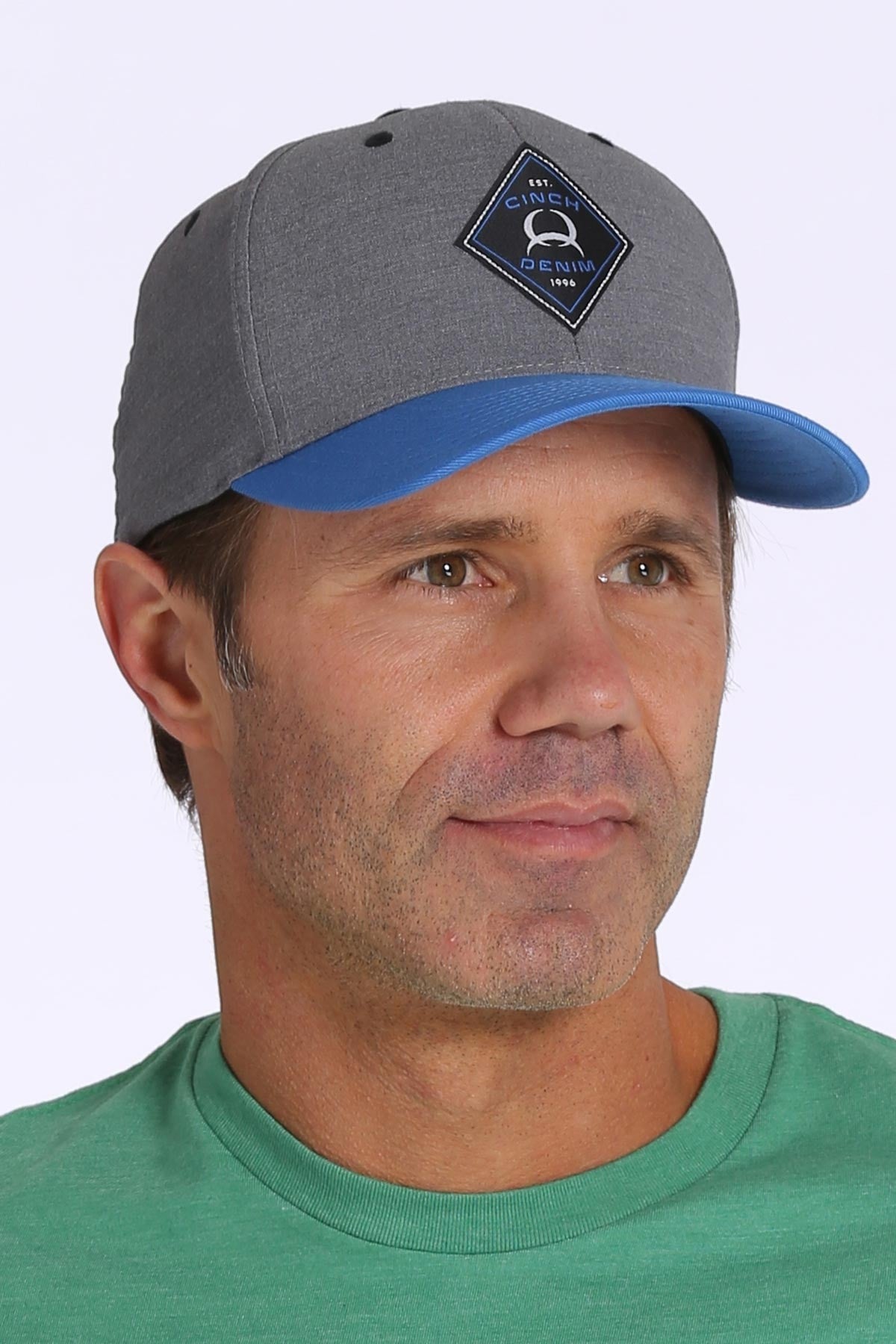 Cinch Denim Blue & Grey Flexfit cap