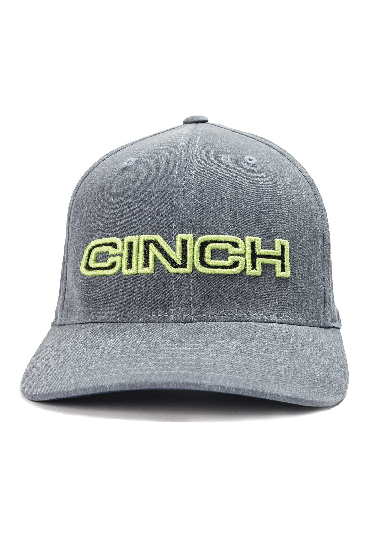 Cinch Mens Grey Lime FLexFit Cap