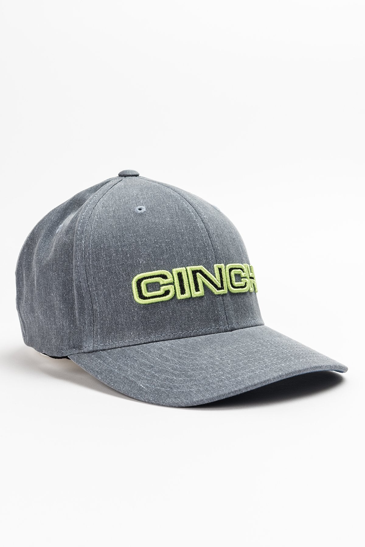 Cinch Mens Grey Lime FLexFit Cap