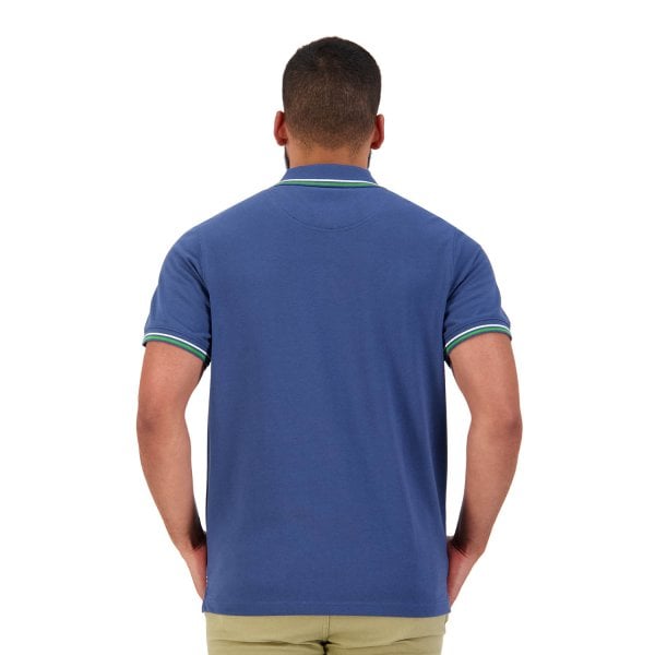 Canterbury Mens Tipped Edge Polo Dark Denim Blue