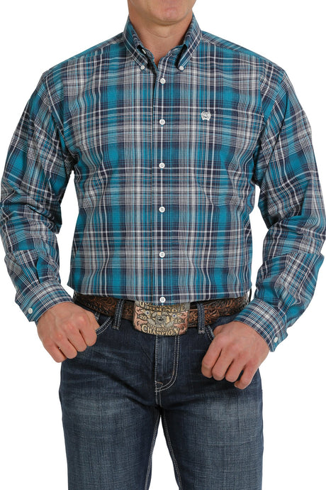 Cinch Men's Dad Plaid Button-Down Western Shirt