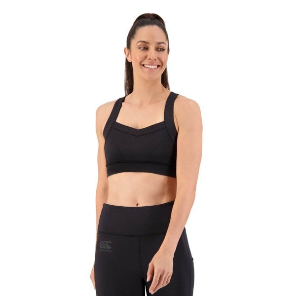Canterbury Ladies Vapodri Tempo Crop Top Jet Black