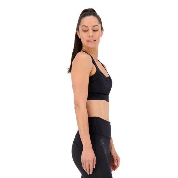 Canterbury Ladies Vapodri Tempo Crop Top Jet Black