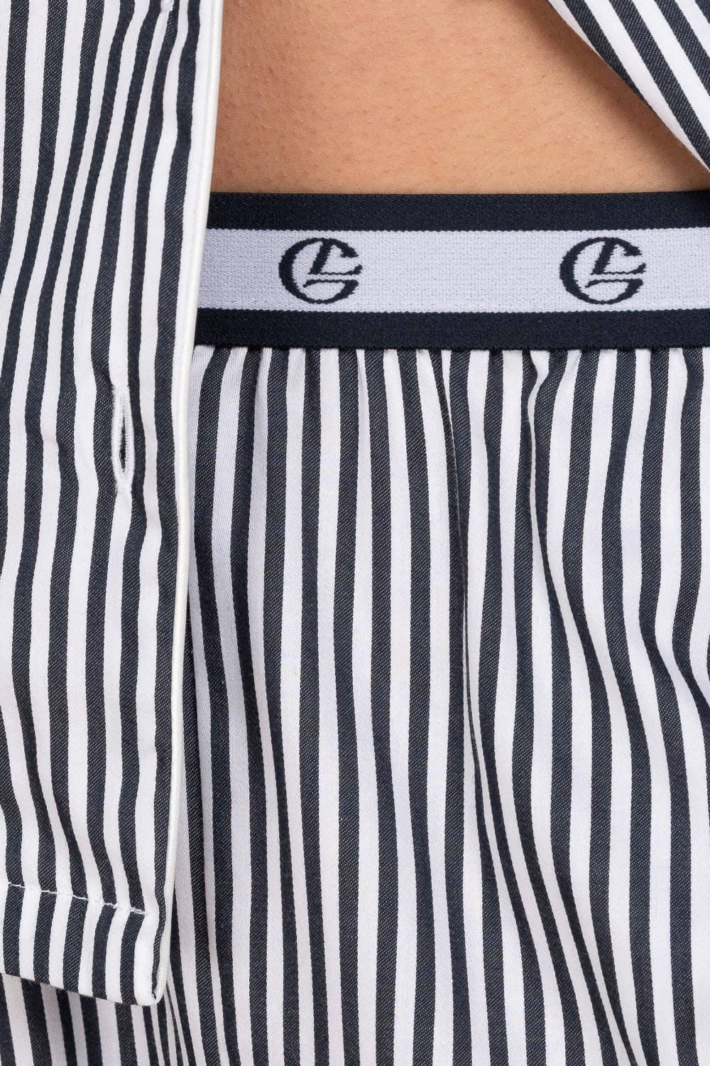 Gingerlilly - Cotton Short Pyjama Set - Camilla Navy Stripe