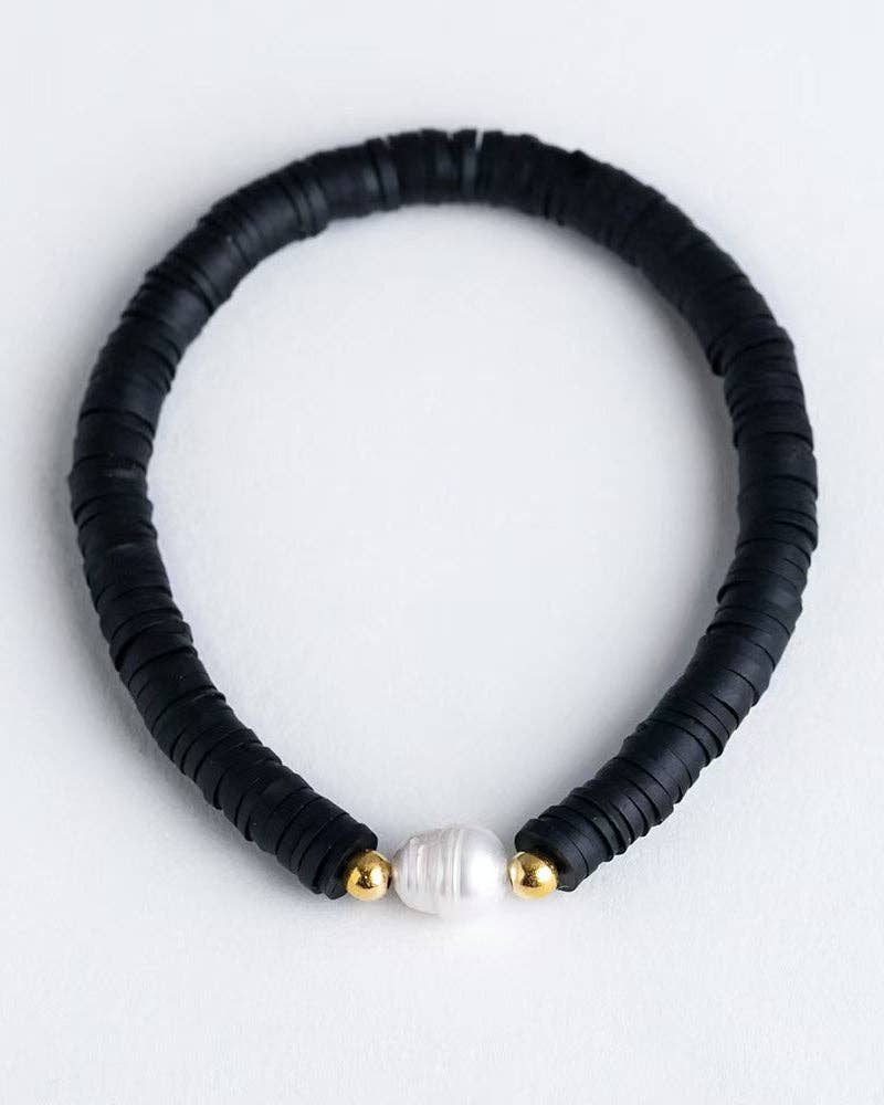 Greenwood Designs - Pearl Pop Heishi Bead Bracelet