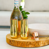 CLINQ - Gold Champagne Flutes (Set of 2)