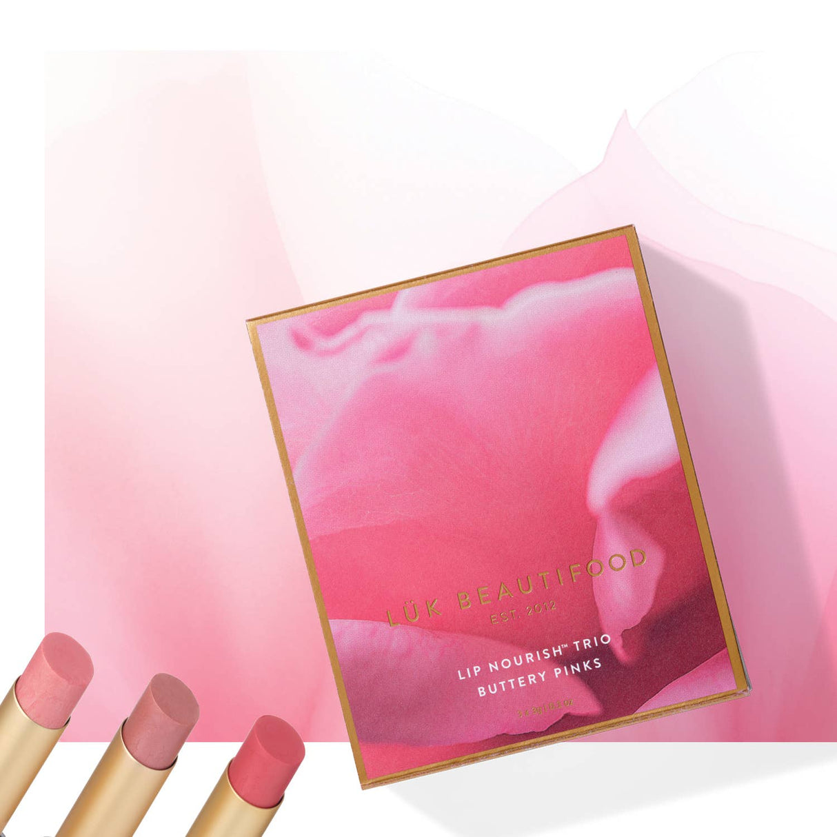 Lux Beautifood Lip Nourish Trio Buttery Pinks