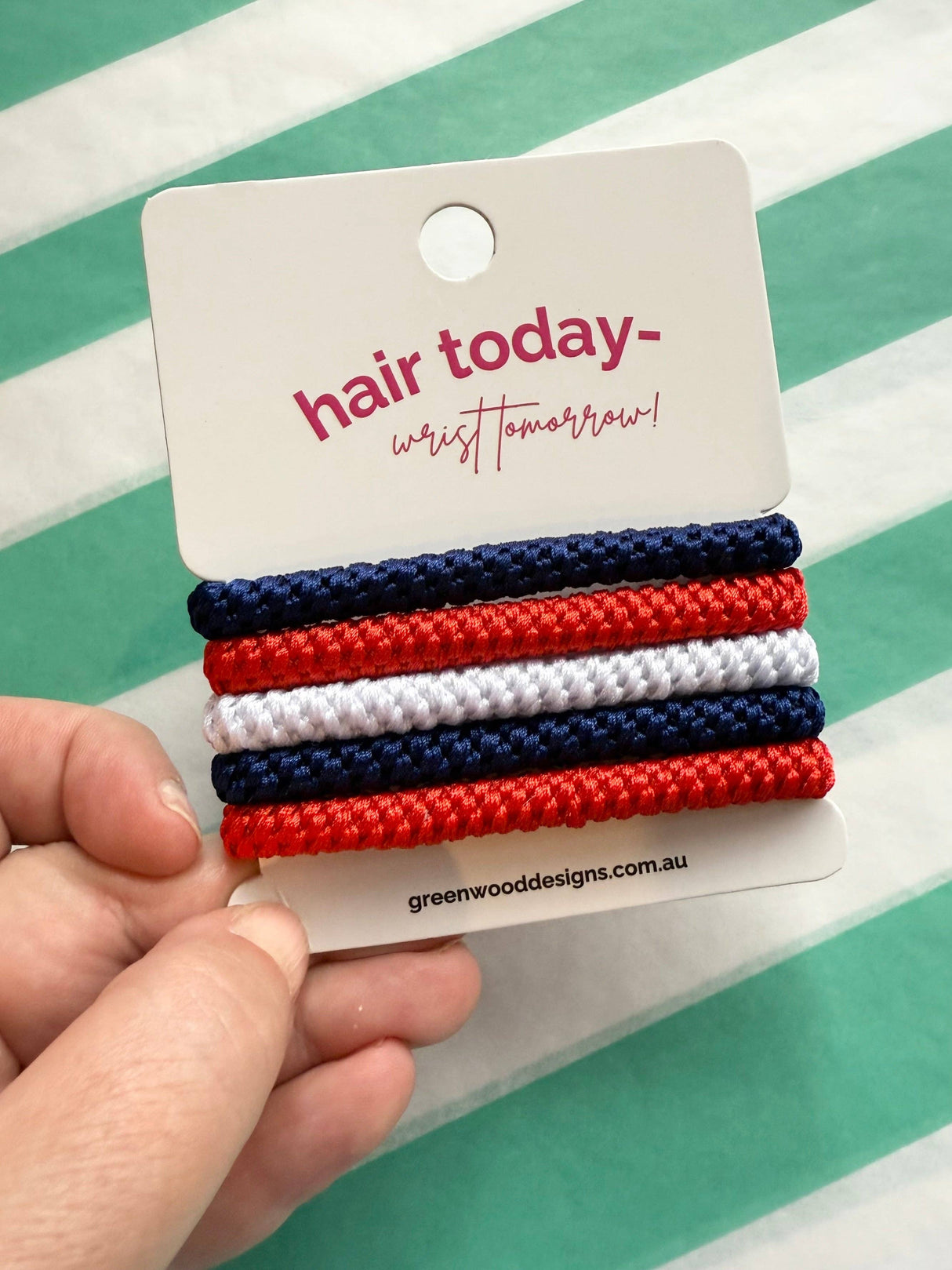 Greenwood Designs - Hair Elastics Pack - Nautical