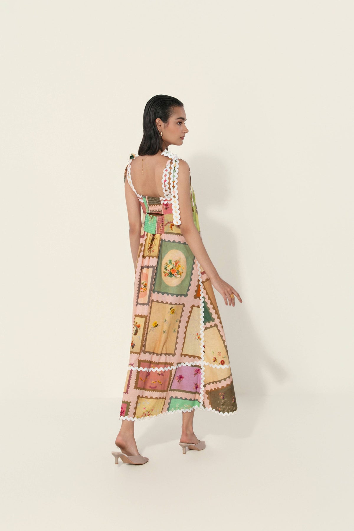thr3letter - Marianne Framed Maxi Dress