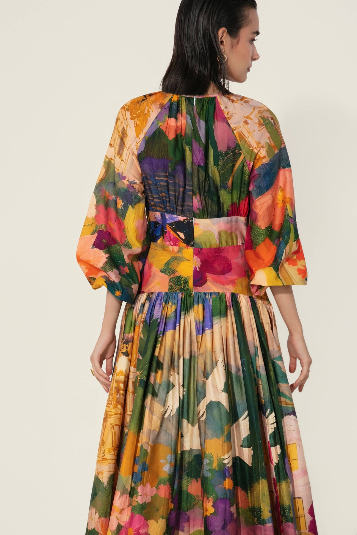 thr3letter - Jeanne Cutout Gathered Dress