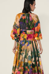 thr3letter - Jeanne Cutout Gathered Dress