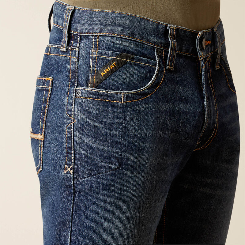 Ariat Men’s Rebar M5 Straight Rail Jeans - 10051853
