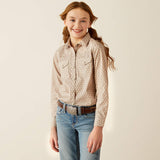 Ariat Girls Bella Printed Shirt - Caidan Sea Spray - 10053890