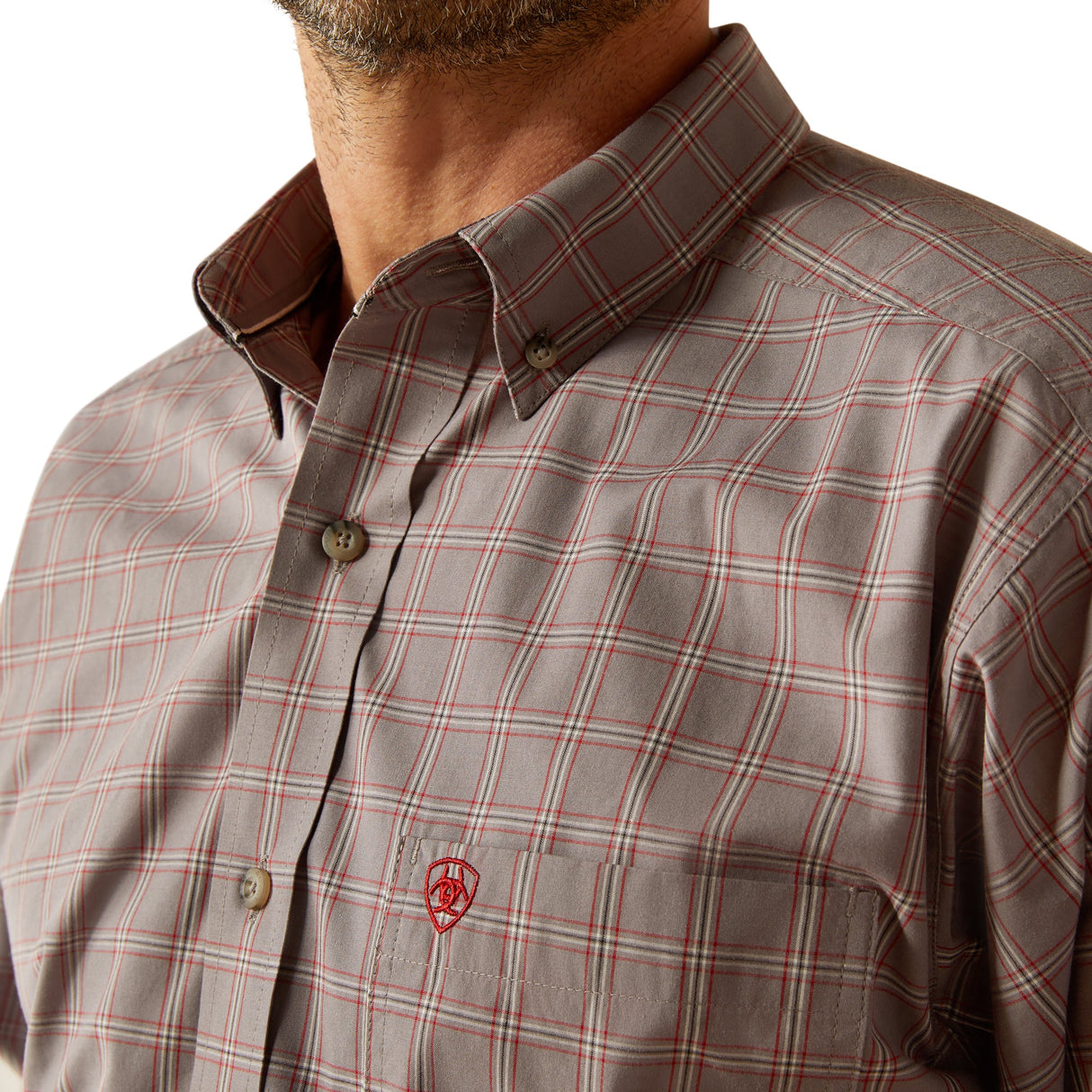 Ariat Mens Pro Series Julian Classic Fit Shirt - Grey - 10053904