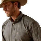 Ariat Mens Wrinkle Free Ferriss Classic Fit Shirt - Navy - 10053911