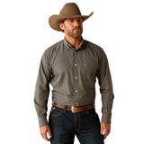 Ariat Mens Wrinkle Free Ferriss Classic Fit Shirt - Navy - 10053911
