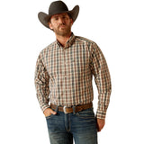 Ariat Mens Wrinkle Free Folk Classic Shirt - Brown - 10053912