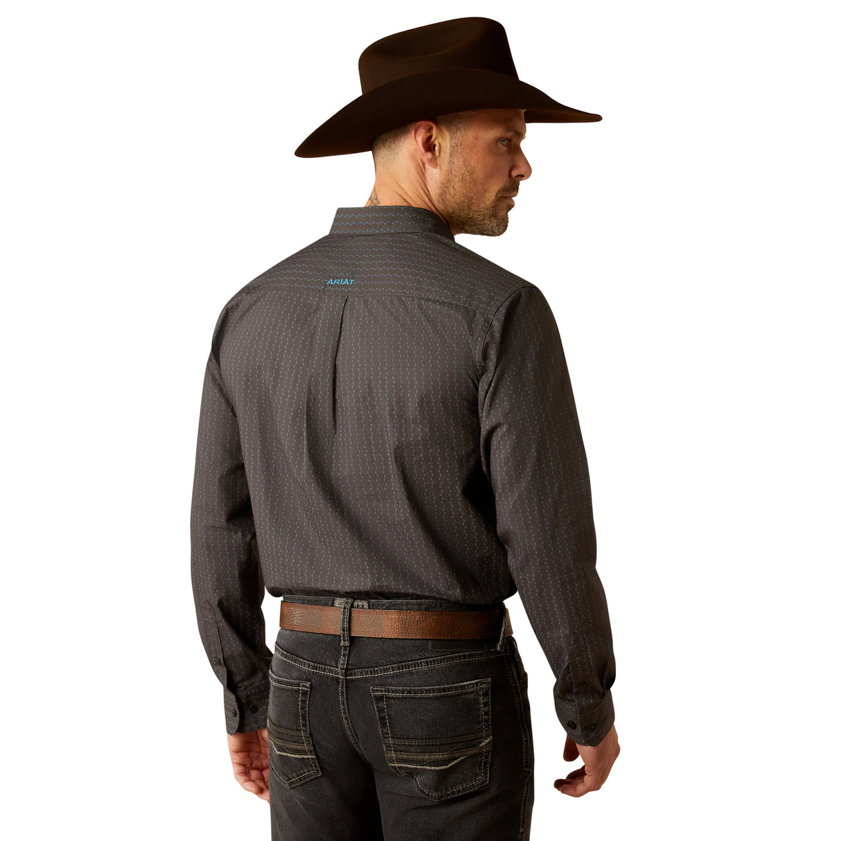 Ariat Mens Pompey Fitted Shirt - Black - 10053917