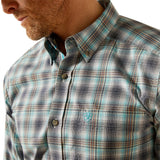 Ariat Mens Pro Series Piers Fitted Shirt - Teal - 10053922