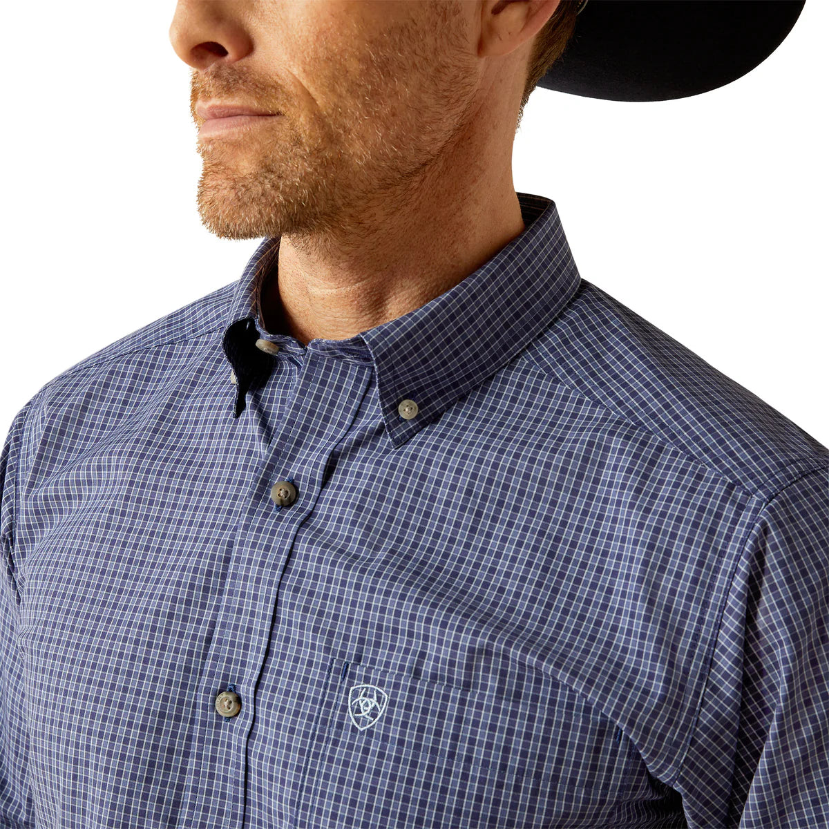 Ariat Men's Pro Series Calvin Fitted Shirt - Navy - 10054081
