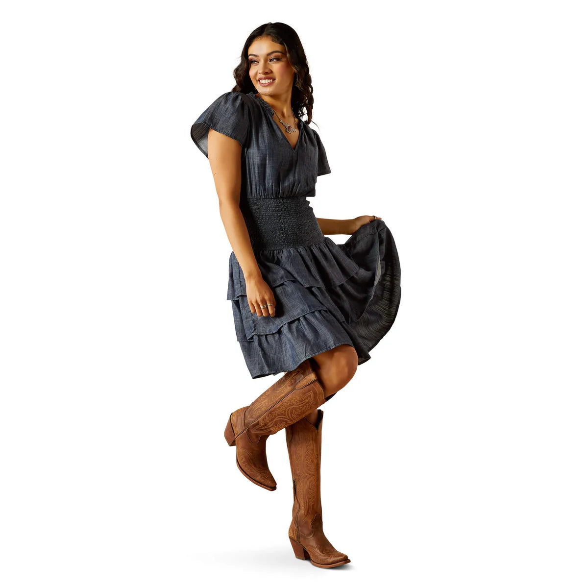 Ariat Ladies Stellar Dress - Blue Chambray