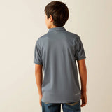 Ariat Boys Tek Polo - Newsboy Blue