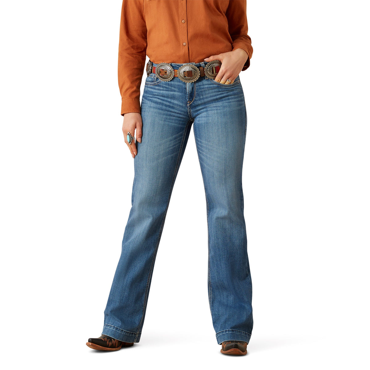 Ariat Ladies Perfect Rise Isabelle Trouser Jeans - Albuquerque - 10061726