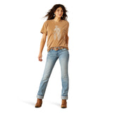 Ariat Ladies Mid Rise Alessia Straight Leg Jeans - Oklahoma - 10061730