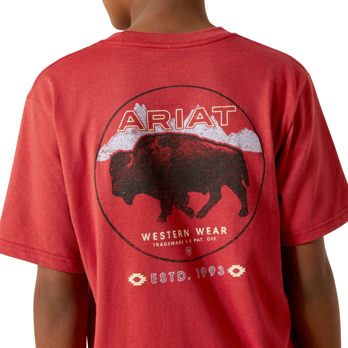 Ariat Boys Patriot Buffalo Coin T-Shirt - Brick Red - 10062407