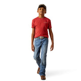 Ariat Boys Patriot Buffalo Coin T-Shirt - Brick Red - 10062407