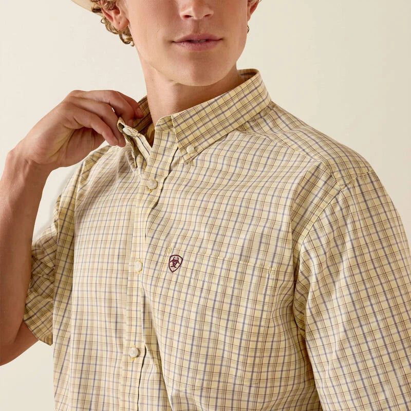 MEN'S ARIAT PRO SERIES PREISTLY CLASSIC FIT SHIRT - Sunlight Plaid