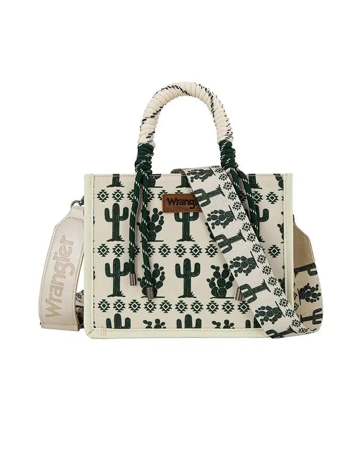 Wrangler Ladies Southwestern Rope Handle Bag