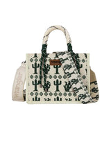 Wrangler Ladies Southwestern Rope Handle Bag