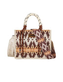 Wrangler Ladies Southwestern Rope Handle Bag