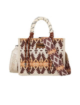 Wrangler Ladies Southwestern Rope Handle Bag