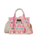 Wrangler Ladies Southwestern Rope Handle Bag