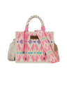 Wrangler Ladies Southwestern Rope Handle Bag