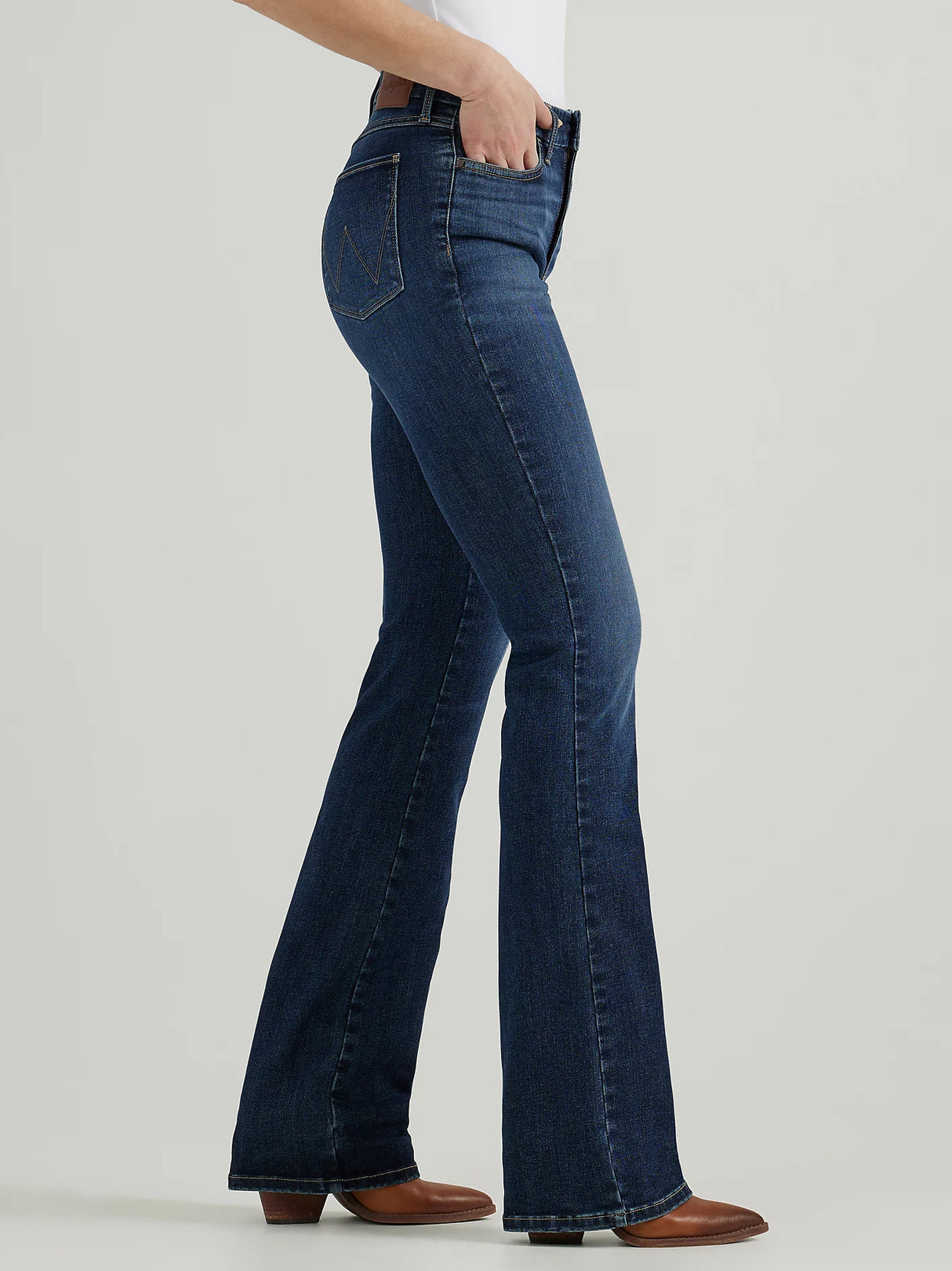 Wrangler Ladies Bespoke High Rise Boot Cut Jeans - 112359277
