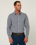 Pilbara Mens Long Sleeve Gingham Shirt - RMPC173