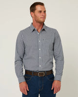 Pilbara Mens Long Sleeve Gingham Shirt - RMPC173