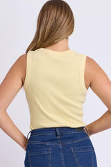 Foxwood Iris Tank in Sunlight Yellow