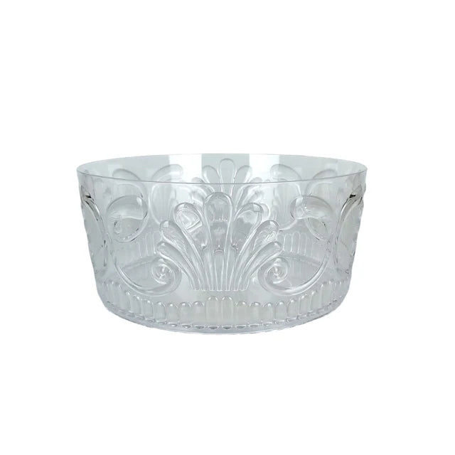 Flair Gifts & Home Acrylic Salad Bowl - Scollop Clear