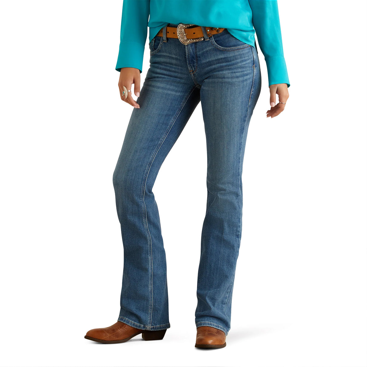 Ariat Ladies Arrow Fit Perfect Rise Boot Cut Jeans