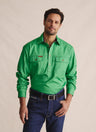 S.Kidman Men's Brockman Half Button Work Shirt - 1SHM00131