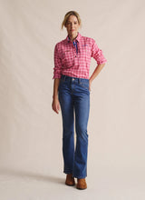 S.Kidman Ladies Camfield Work Shirt - Pink Check - 1SHW00083
