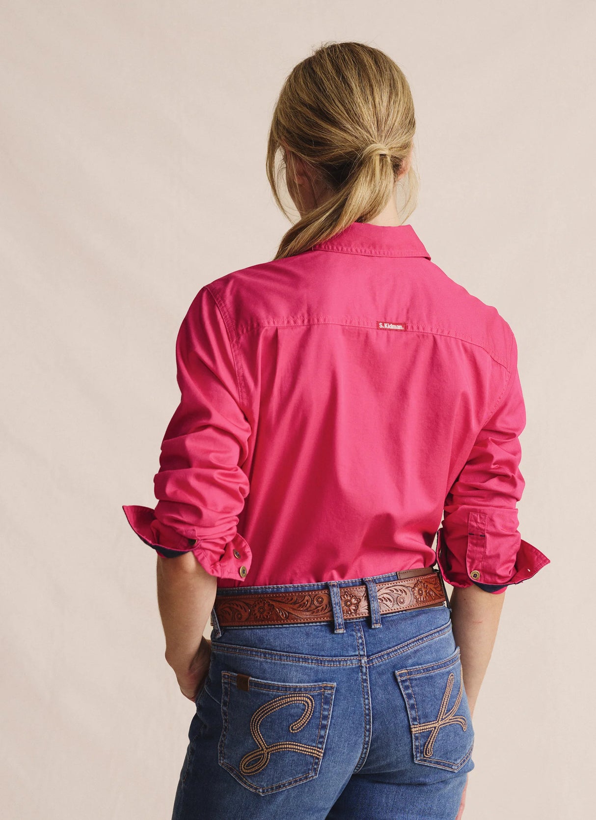 S.Kidman Ladies Spencer Full Button Work Shirt - 1SHW00132