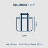 Project Ten Geo Floral Medium Insulated Tote