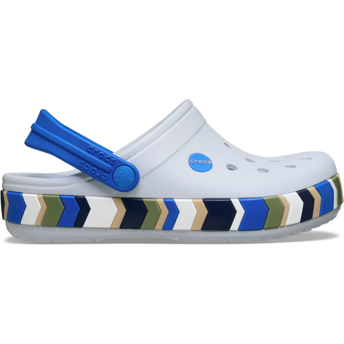 Kids' Crocband Chevron Band Clog