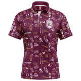 QLD Maroons Scrambler Golf Polo